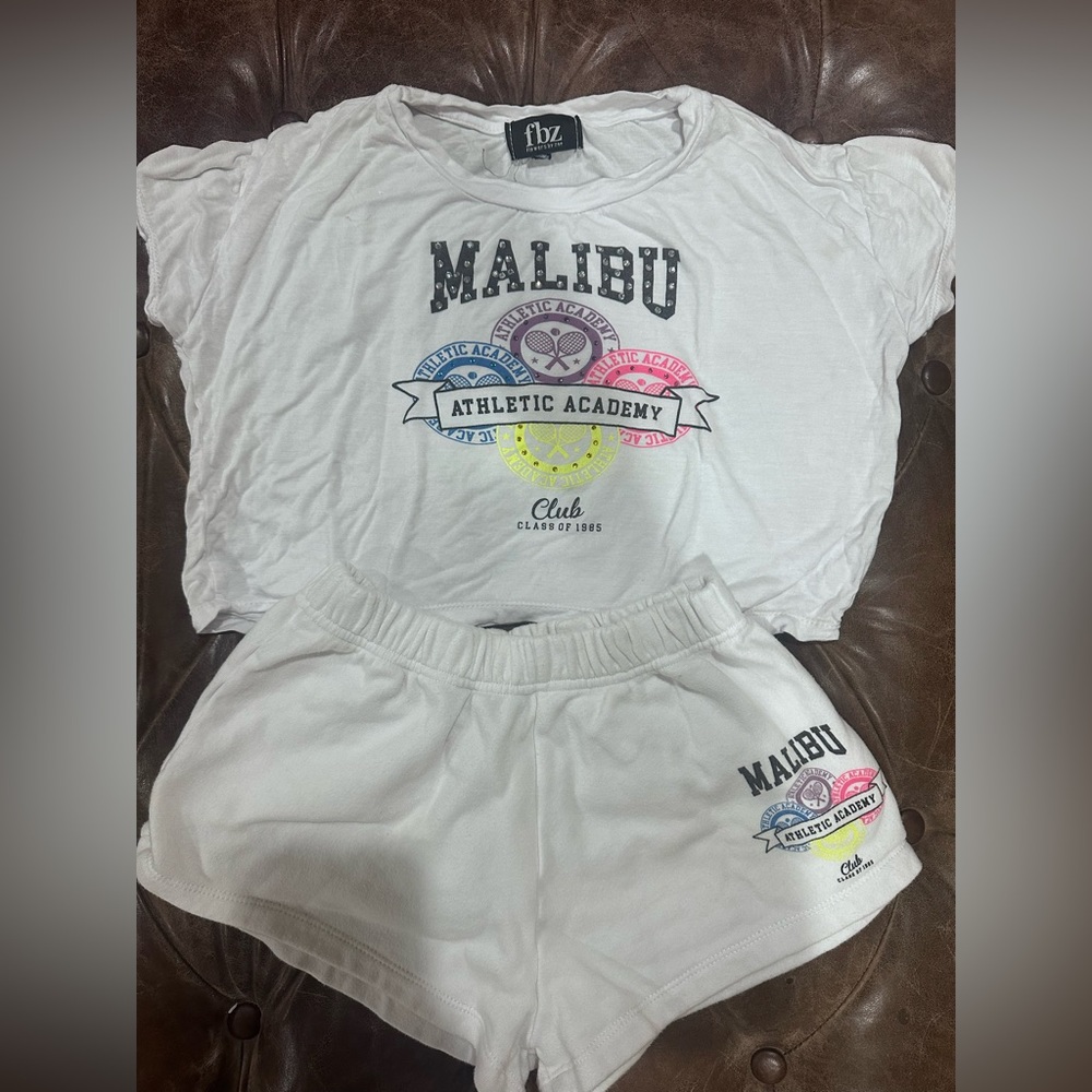 Malibu Athletic Academy Kids Matching Set - White